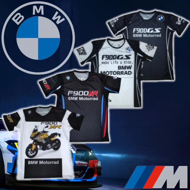 

New BMW Men's Quick-drying T-shirt F900XR F900GS High-end Luxury Brand Short-sleeved Comfortable Casual Sports Motorcycle Top