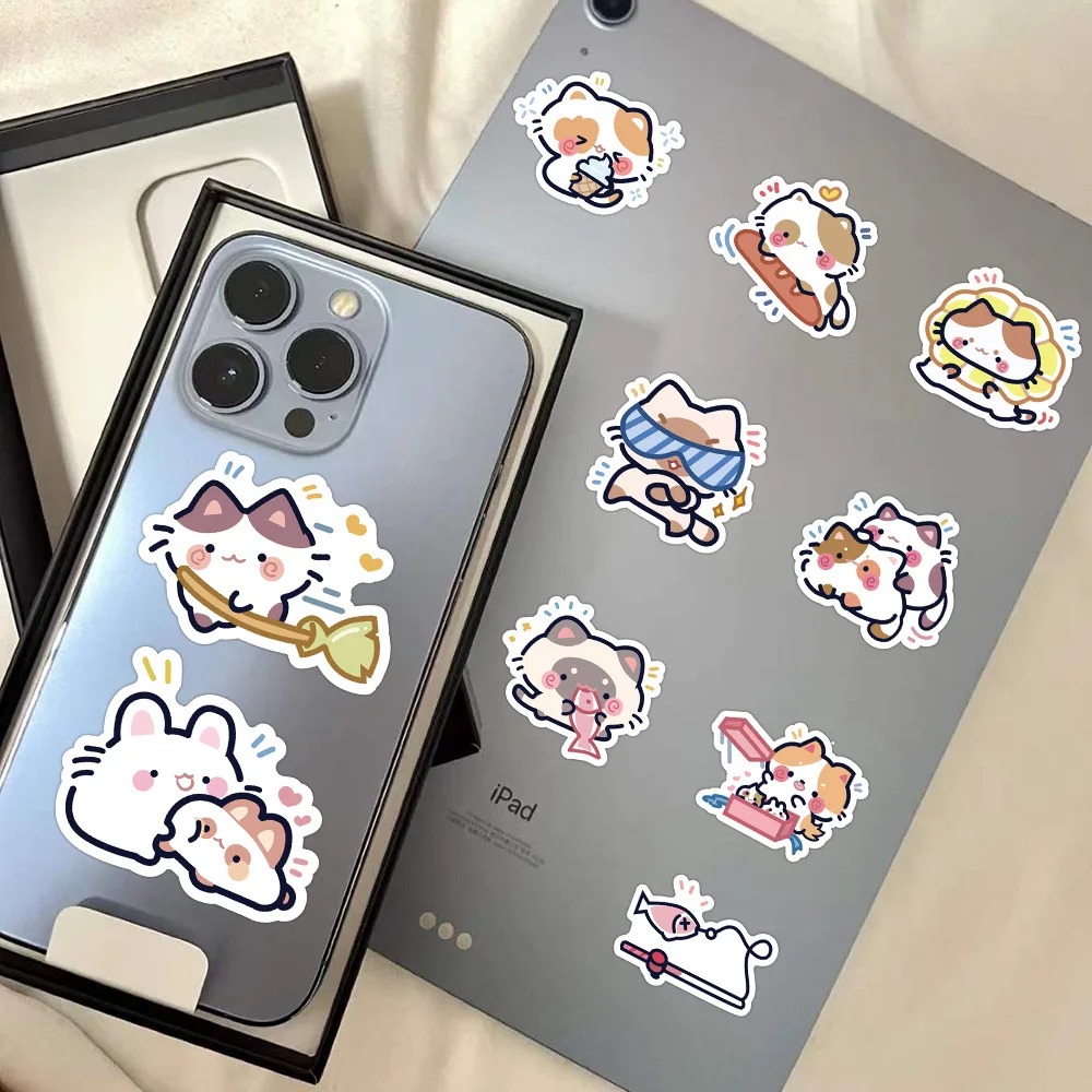 สติกเกอร์สัตว์น่ารัก 10/60 ชิ้น สไตล์การ์ตูน สำหรับตกแต่งโทรศัพท์ ขวดน้ำ สมุดภาพ กระเป๋าเดินทาง ของขวัญสร้างสรรค์