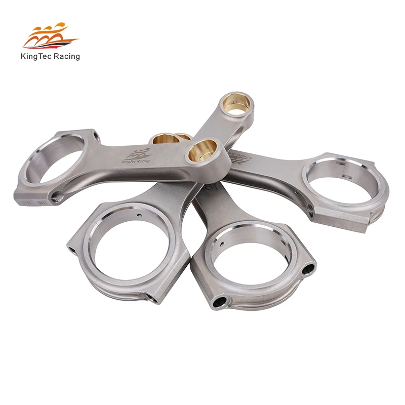 KTC Racing 2TR 2TRFE 2TR-FE 4340 قضبان توصيل H-Beam مزورة لسيارة Toyota Hilux Surf N210 2004-2009 مع مسامير ARP