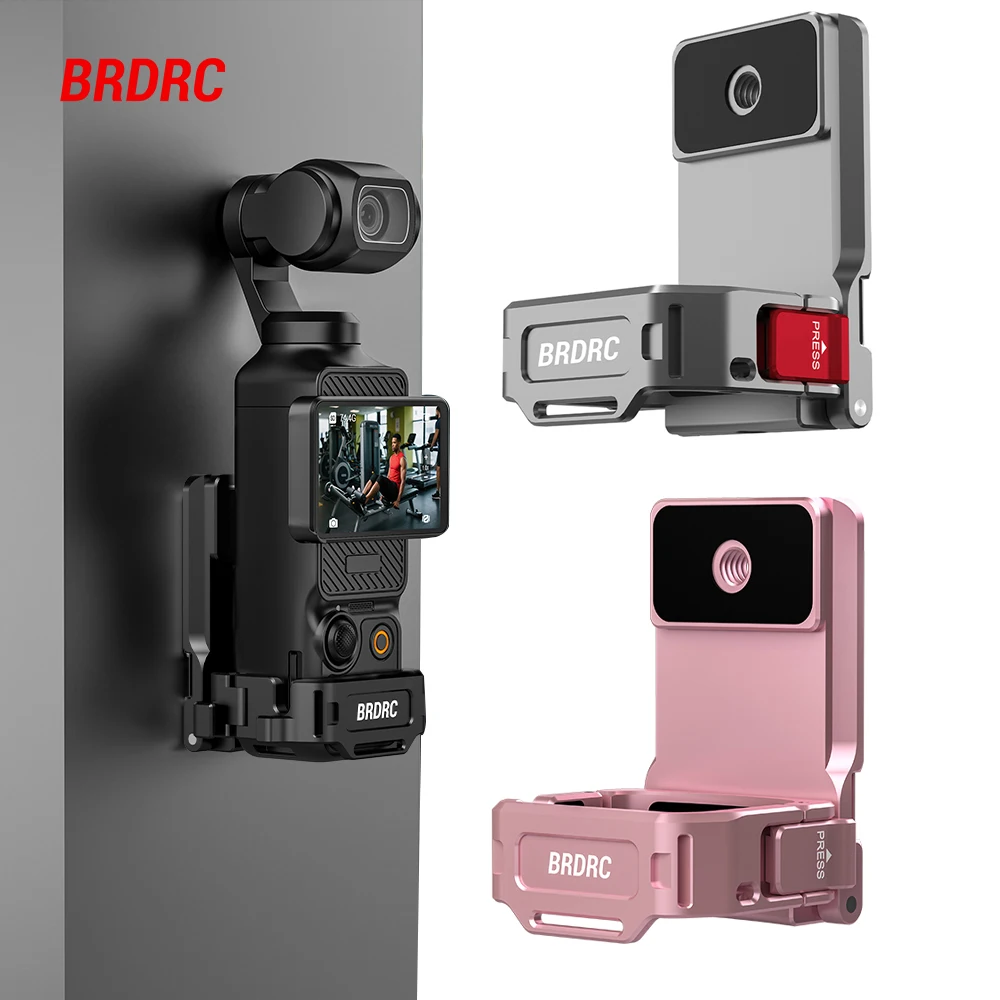 

BRDRC Pocket 3 Magnetic Mount Metal Bracket for DJI Pocket 3 Accessories With 1/4 Screw Hole Mount Vlgo Photography Cage