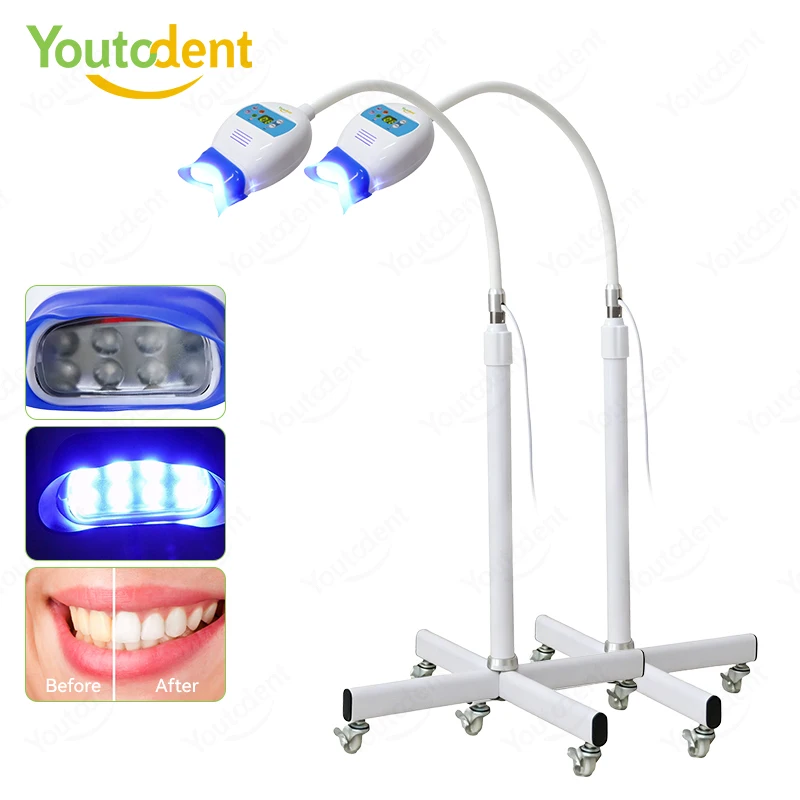 40W Dental Tooth Whitening Machine Monochrome Blu-ray For Professional Teeth 8LED Bleaching Accelerator Device Whitening Lamp