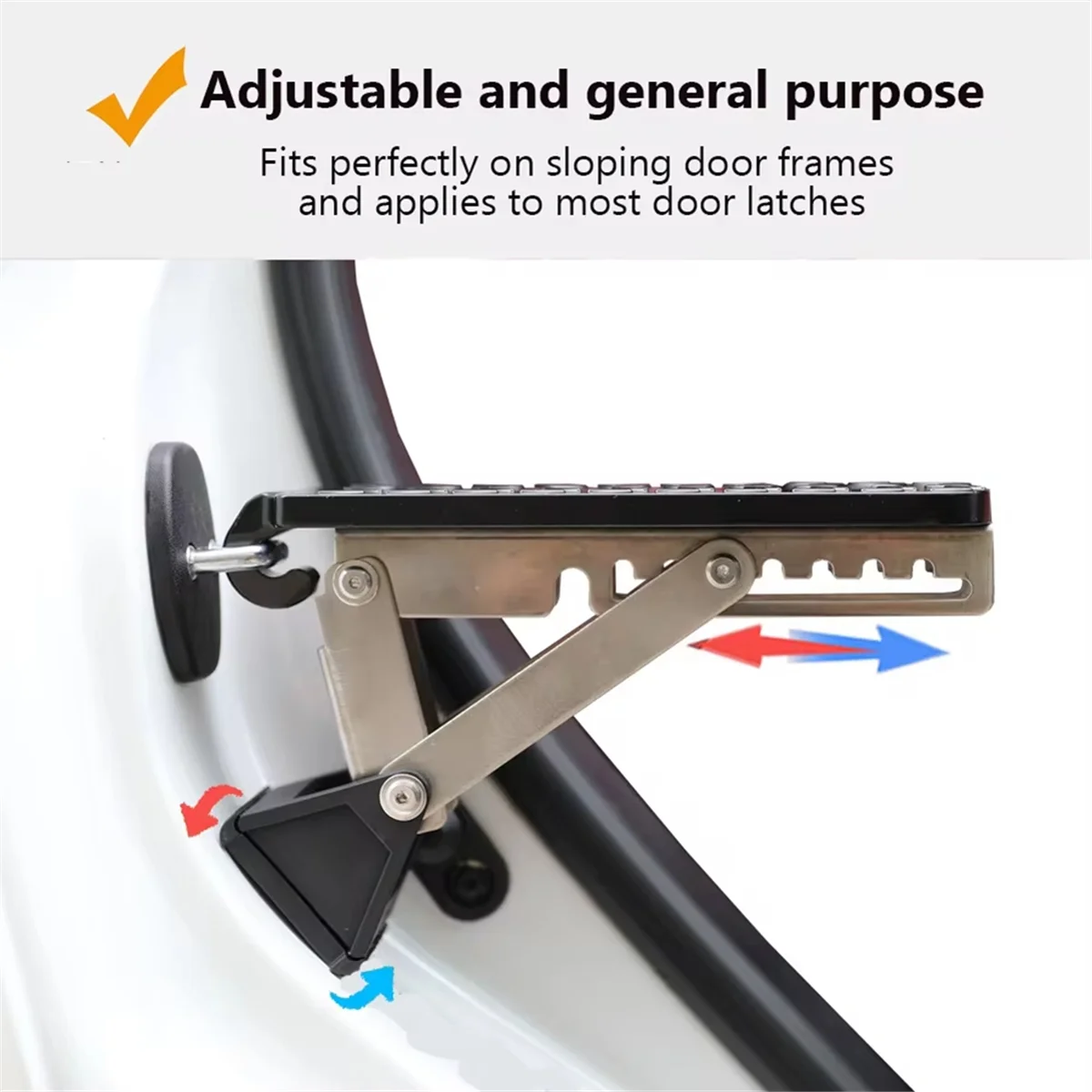 

#93M DIY & Tools,Car Roof Rack Step Fit Door Latch Rooftop Up Hook Stand Pedals,Aluminum Alloy+Plastic+Stainless steel