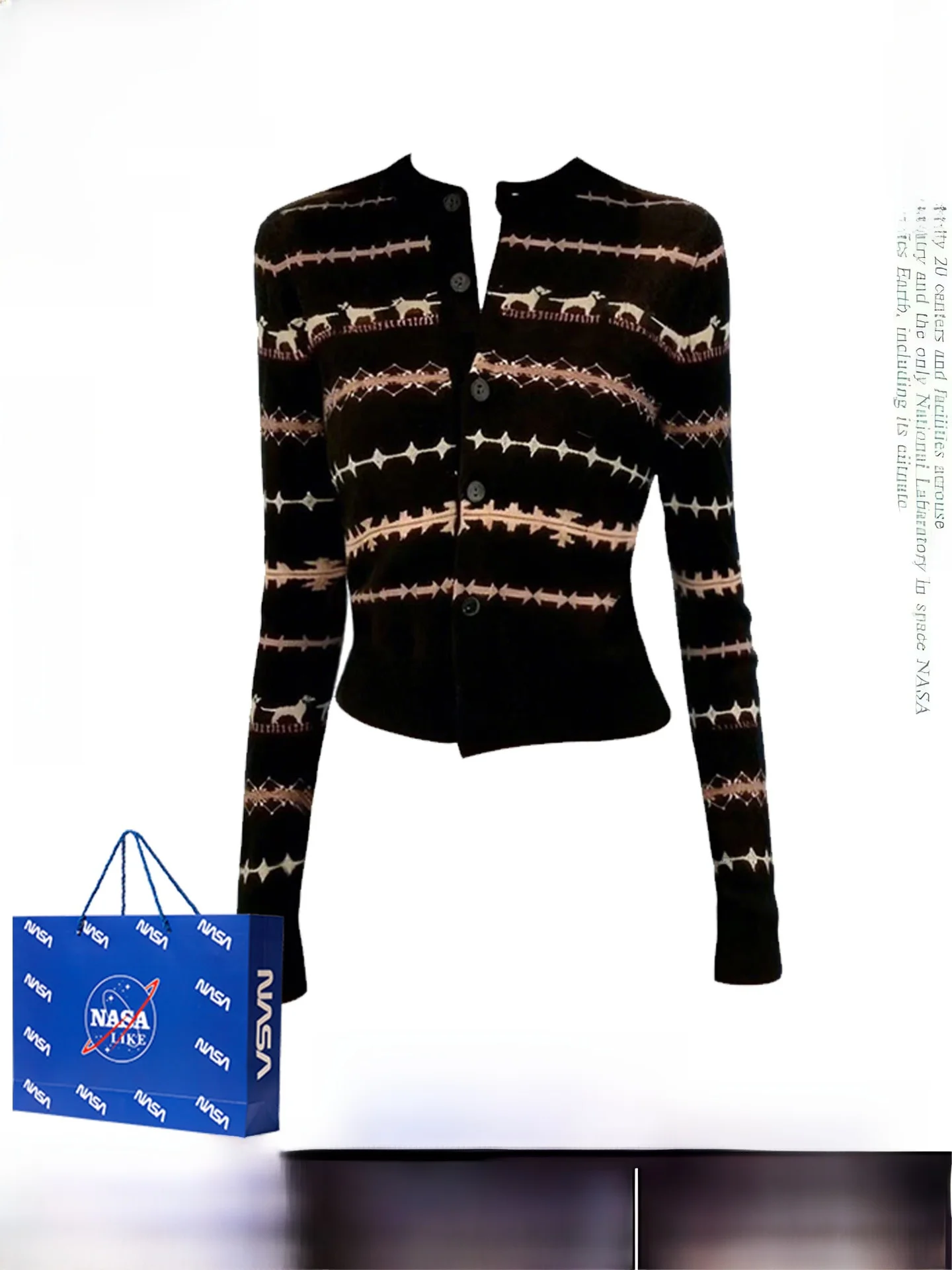 

Модный вязаный кардиган с цветными блоками для женщин, приталенный крой, весна 2026, длинный рукав, круглый вырез