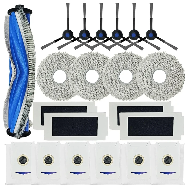 For Yeedi M12 PRO+ Robot Vacuum Main Side Brush Hepa Filter Mop Pad Dust Bags Replacement Accessories Kit