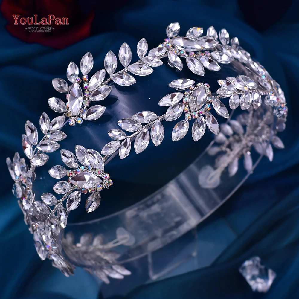 YouLaPan-Cinturón de flores de diamantes de imitación hecho a mano para mujer, faja de doble capa, accesorios brillantes, adornos para vestido de graduación, SH450