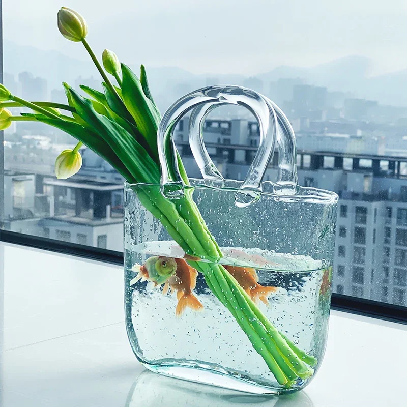 Creative bubble online celebrity ins clutch bag ecological fish tank living room small household flower arrangement desktop