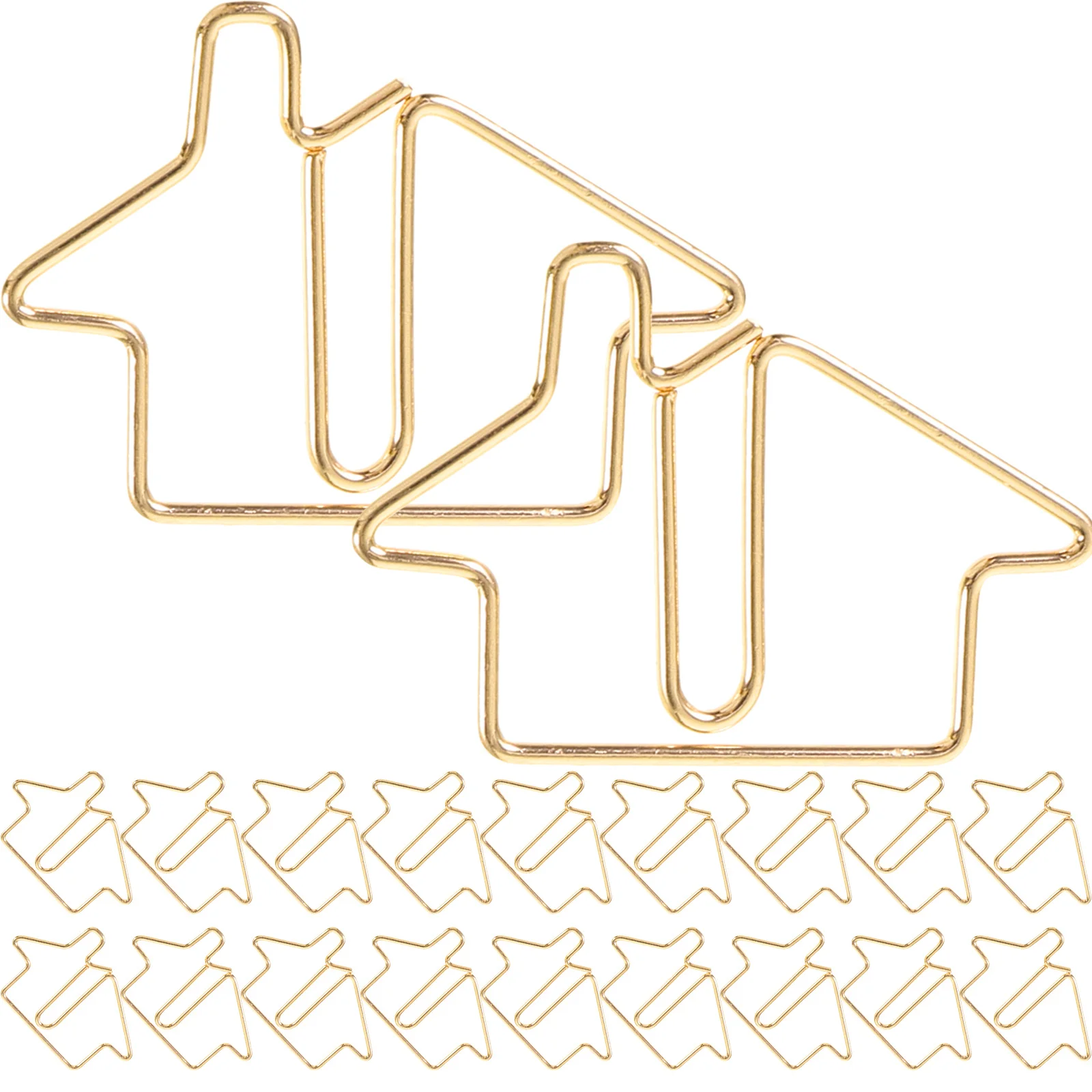 50 Uds Clips de Metal pequeños clips de papel para archivos de oficina documentos fotos notas forma creativa multiusos marcapáginas DIY decorativos