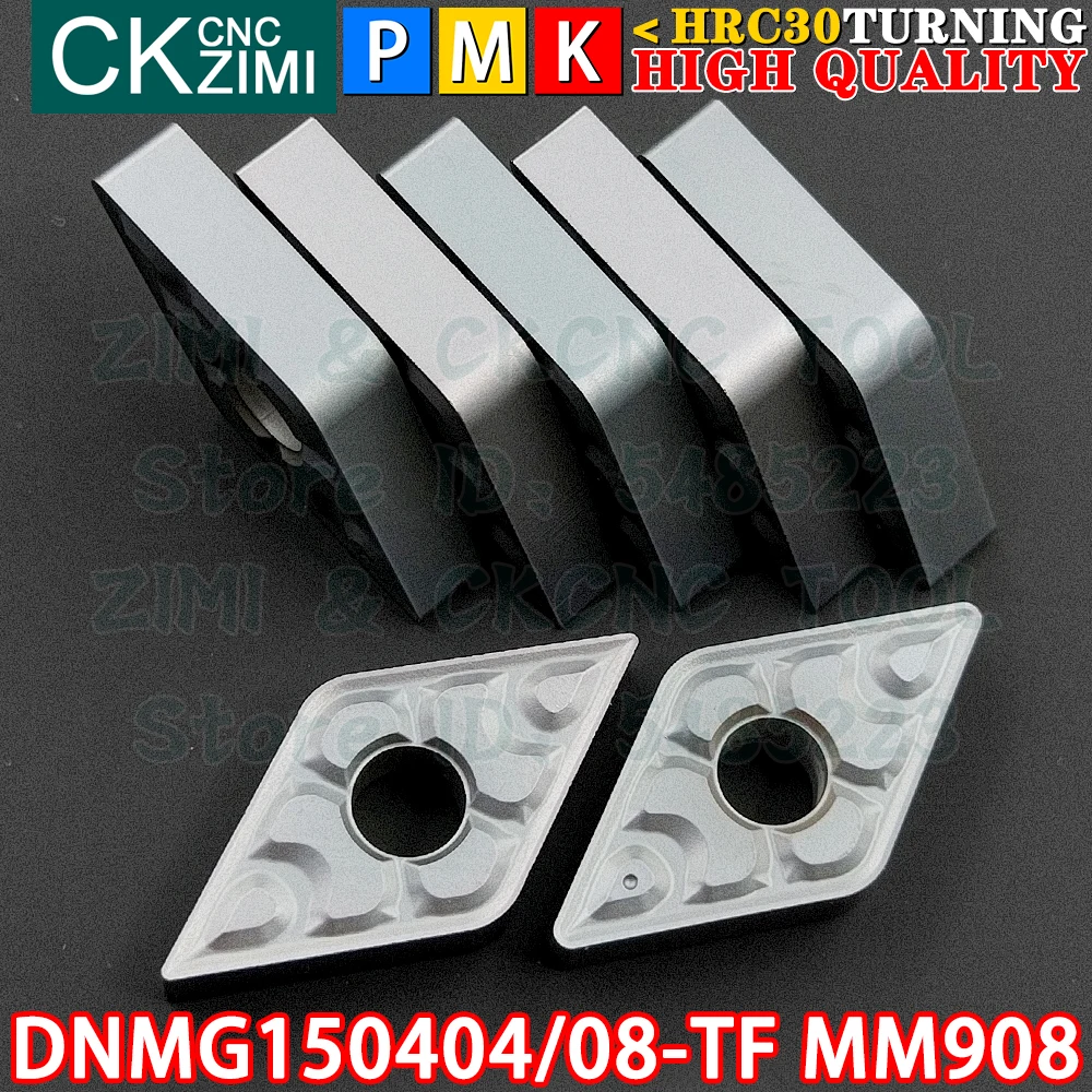 DNMG150404-TF MM908 DNMG150408-TF MM908 Carbide Inserts External Internal Turning Inserts Tools DNMG CNC Metal Lathe Cutter Tool