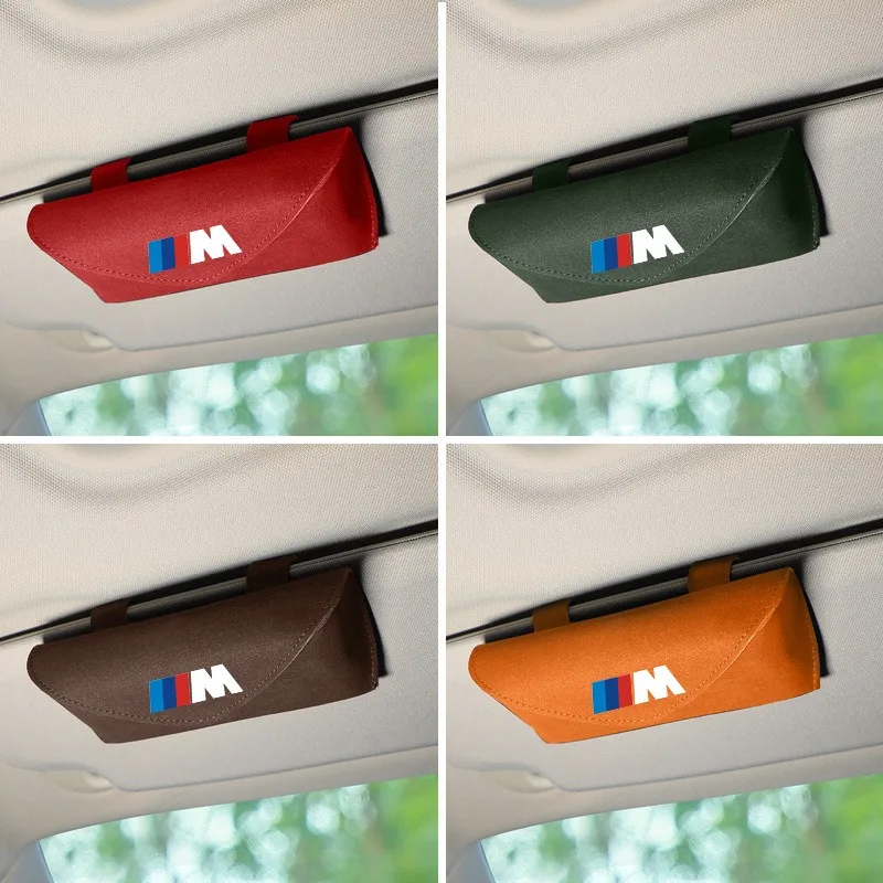 Car Glasses Case Sunglasses Storage Box Clip For M Performance BMW F20 F40 F22 F30 E90 F32 F10 F06 F07 F46 M3 M4 M5 Accessories