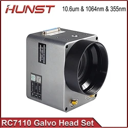 HUNST RC7110 Set di lenti galvanometriche per Scanner Laser 10.6um e 1064nm e 355 nm 10mm con alimentatore per macchina per marcatura Laser