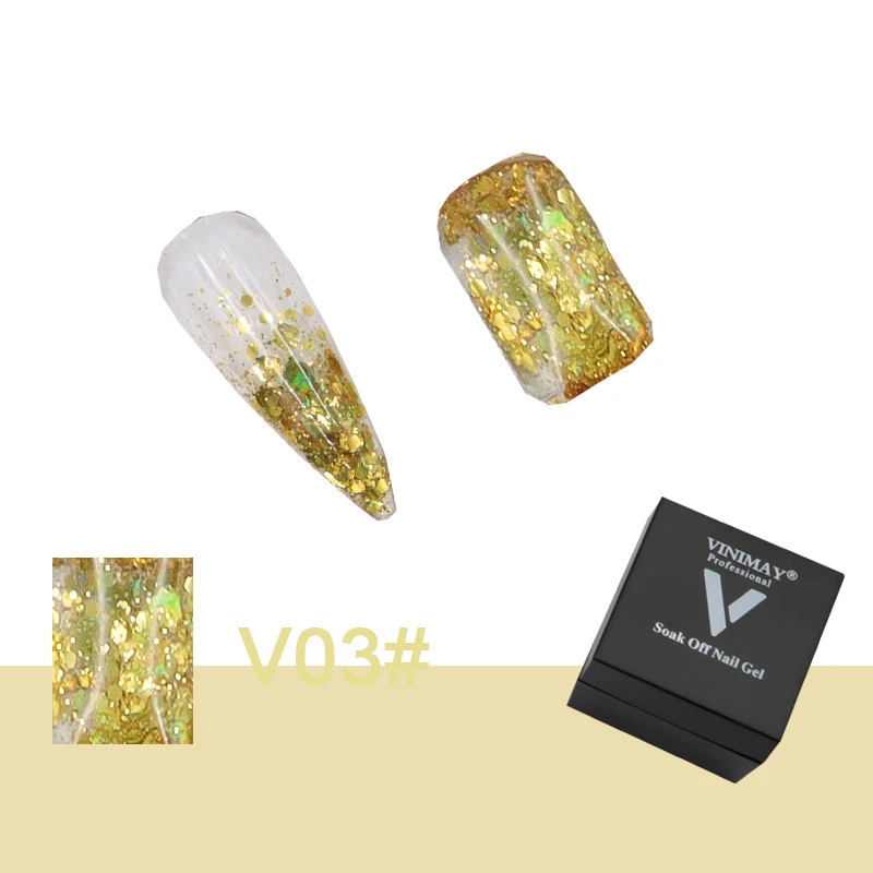 24 colori corea Glitter Gel smalto per unghie paillettes colla colorata esplosione per unghie colla riflettente brillante vernice strumenti per Nail Art