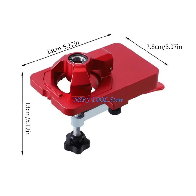 L8RC 35mm Concealed Hinge Jig, Aluminum Alloy Hinge Hole Drilling Jig Puncher Locator Woodworking Tool Drilling