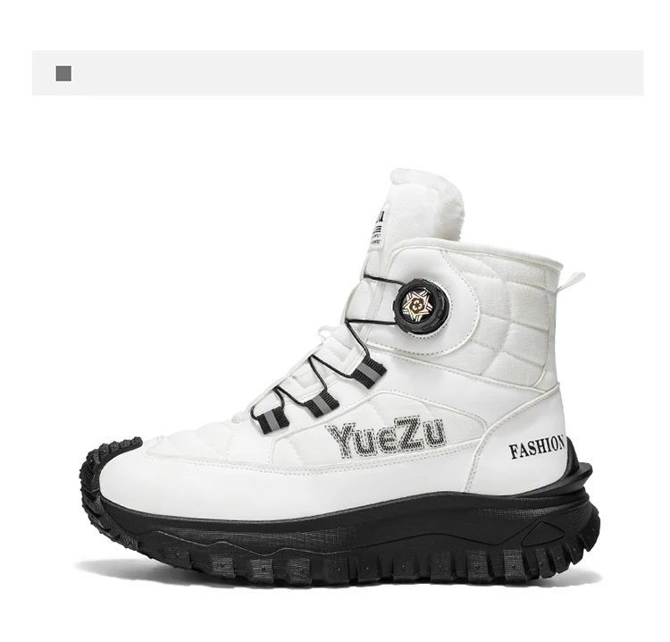 Winter-Outdoor-Arbeitsschuhe mit warmem Fleecefutter, trendige und vielseitige Herrenschuhe, leicht zu tragende, tragbare Herrenstiefel – Detail 25