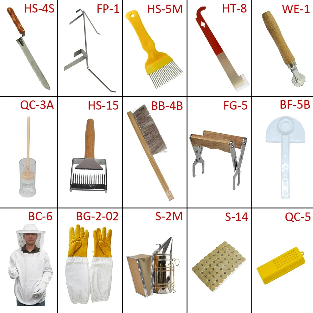 Automatic Beekeeping Tool Apicultura Equipment 15 Pcs Bee Tools Kit From Multi-sweet Group Beekeeping Equipment