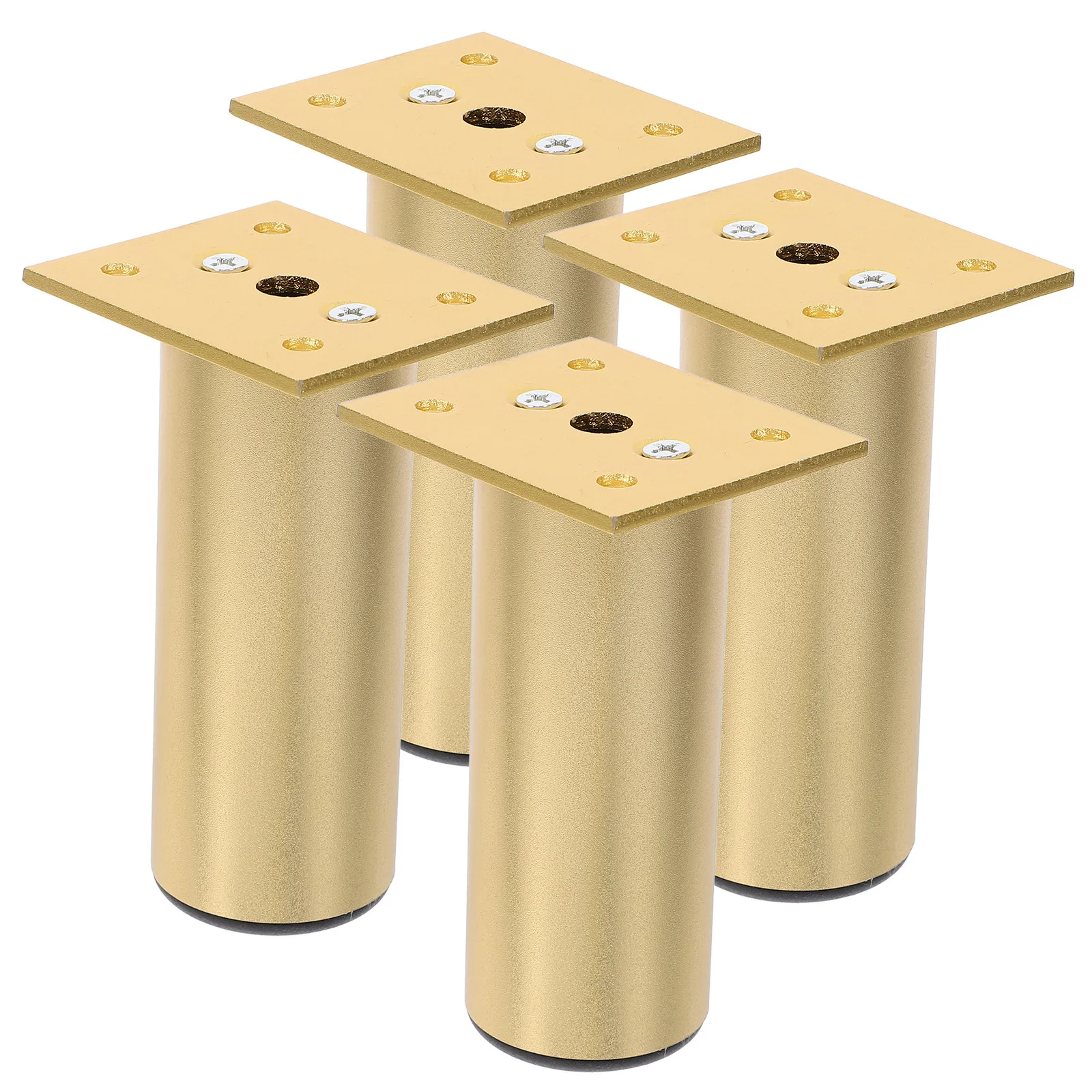 Patas de sofá de aleación de aluminio, patas de muebles duraderas de Color arena para mesa de centro, escritorio, gabinete, pies decorativos de repuesto, 4 Uds.