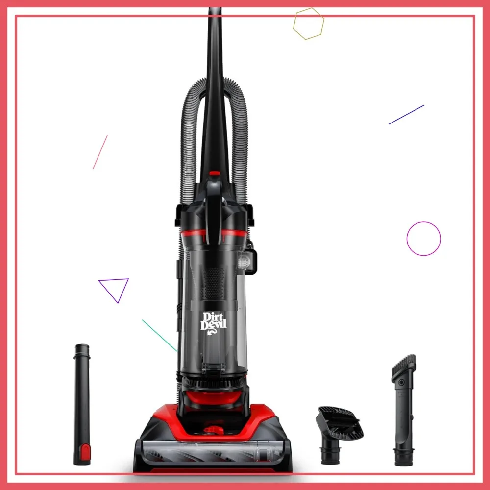 

Powerful Lightweight Upright Vacuum for Carpet & Hard Floor, Bagless, Corded, Multi-Surface Extended Reach