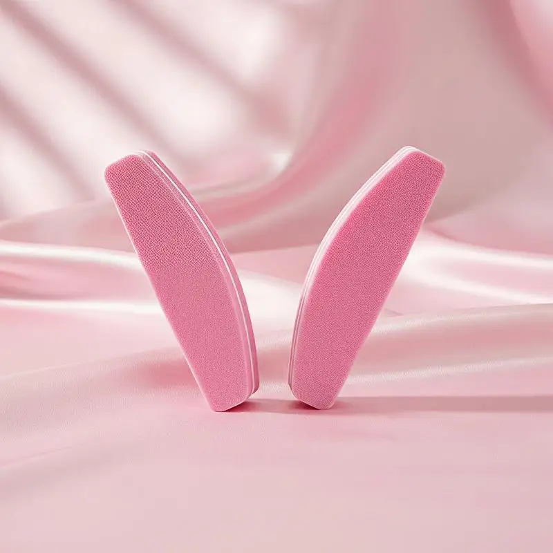 Nail Buffing Tool Pink Fine Sand Rectangular Easy-to-Hold Design for Salon Home Manicure Nail Smoothing Care