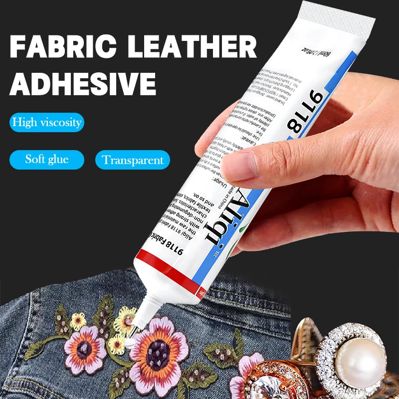 15/60ml Strong Fabric Glue Clear DIY Cloth Fibre Adhesive Strong Glue Industrial Repair Adhesive For Jewellery Craft Leather Bag