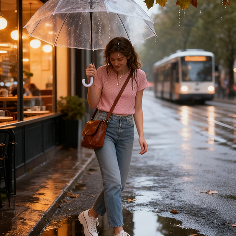 تيشيرت صيفي موضة Bodycon ملابس عالية الجودة للنساء Y2K قصيرة Harajuku محبوكة أنيقة على الطراز الكوري أكمام منقطة رقبة مستديرة #5