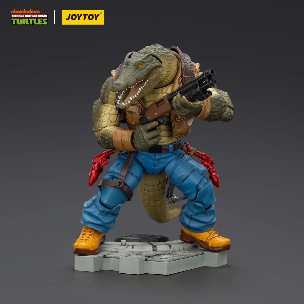 Joytoy adolescente mutante ninja tartarugas 1/18 figura de ação tmnt-leatherhead coleção modelo brinquedo decoração menino presentes de aniversário