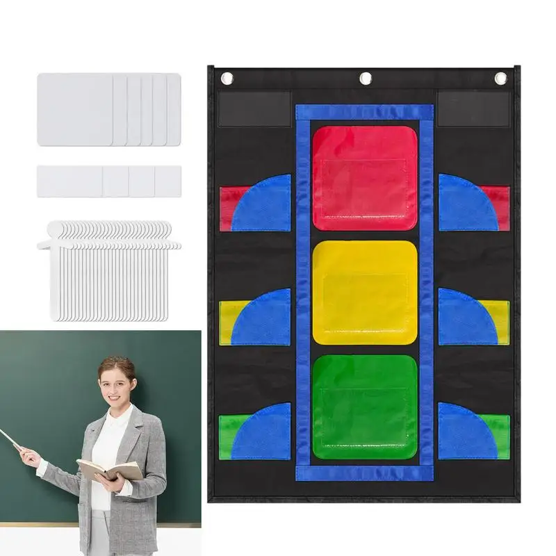 grafico-tascabile-del-comportamento-per-la-tabella-tascabile-del-semaforo-domestico-per-strumenti-di-gestione-dell'aula-domestica-grafico-del-comportamento-per-bambini-studenti