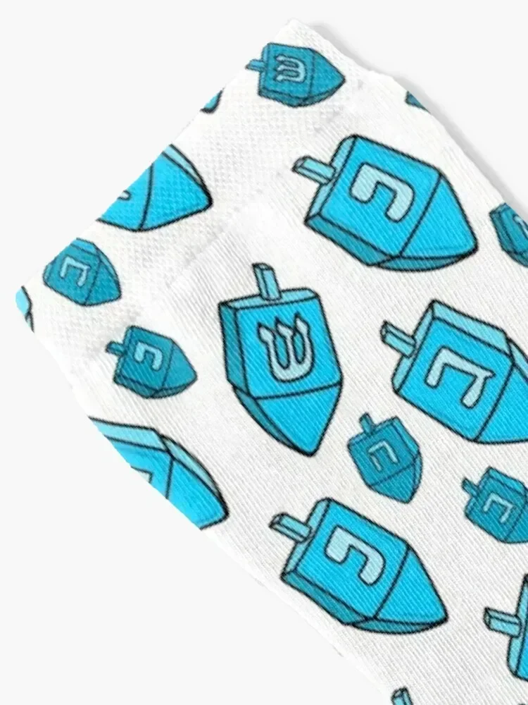 Hanukkah Dreidel Pattern, made by EndlessEmporium Socks winter hockey winter thermal gifts Socks For Women Men's