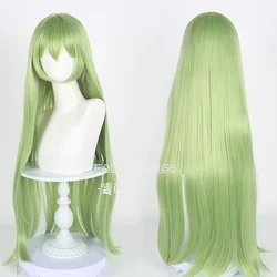 Anime Fate Enkidu cosplay green long wig C.C. shi tsu COS green long hair costumes