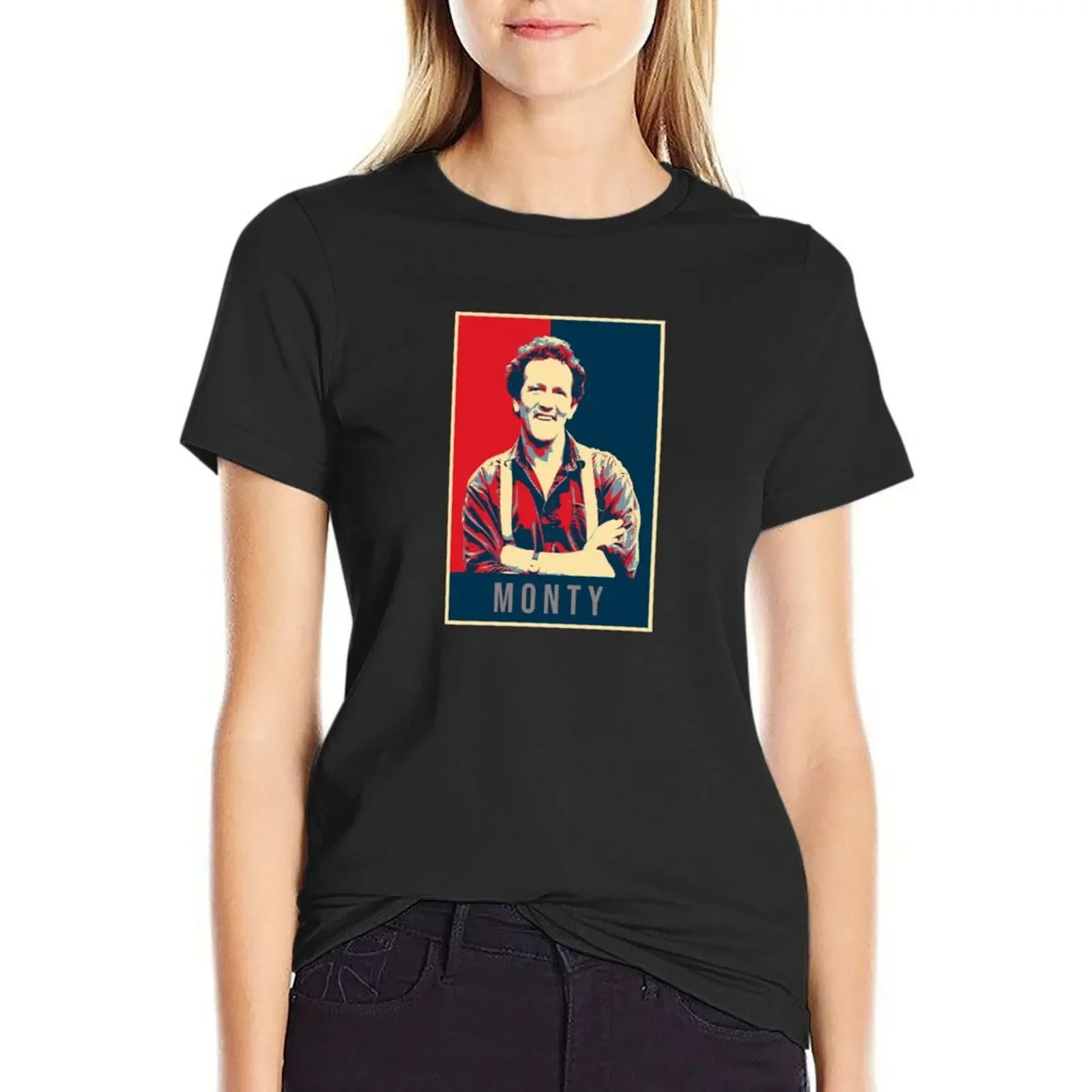 

Illustration Pop Art Monty Don TV Presenter Gardener T-shirt Blouse hippie clothes vintage clothes T-shirts for Women