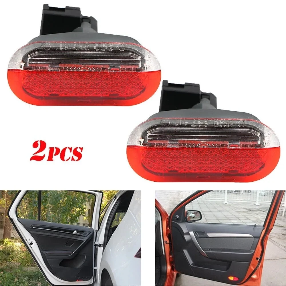 2PCS Interior Door Panel Warning Lights Halogen Lamp For VW Beetle Golf Jetta MK4 1998 2000 1J0947411J 1J0947411B 1J0947411E