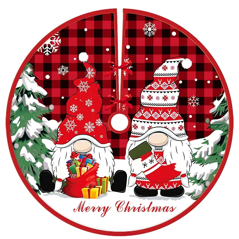 Christmas Decoration Diameter 90CM Strong And Sturdy Good Quality Multiple Styles Christmas Tree Base Apron Cute Pattern