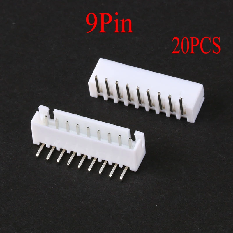 20pcs JST-XH2.5 2.5MM 1s 2s 3s 4s 5s 6s 7s 8s 9s Balance Charging Connector Right Angle Needle Female Pins For Imax B6 Charger