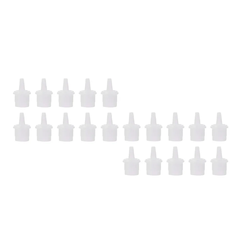 60個の接着剤ボトルノズルキャップ交換用プラグプレミアムプラスチックユニバーサルフィットまつげエクステンションボトル用日常使用まつげ