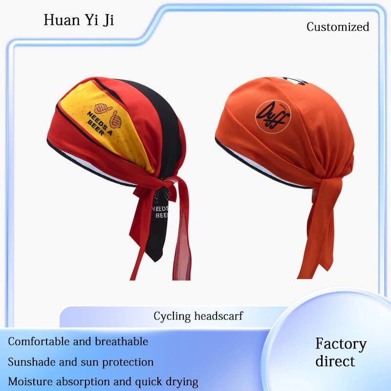 

Sunscreen Bicycle Headscarf Light and thin Cycling Headscarf Sporty Pirate Headscarf Customized