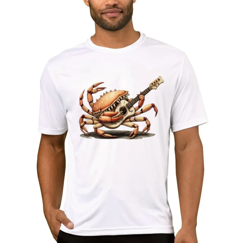 Slow Rock Crab Guitar T Streetwear Short Sleeve Birthday Gifts Summer Style T-Shirt