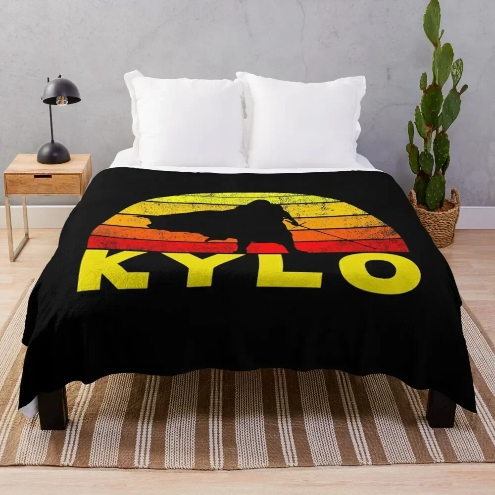 

KYLO retro vol.1 Yellow Throw Blanket Modern Design Soft Blanket for Home Decor