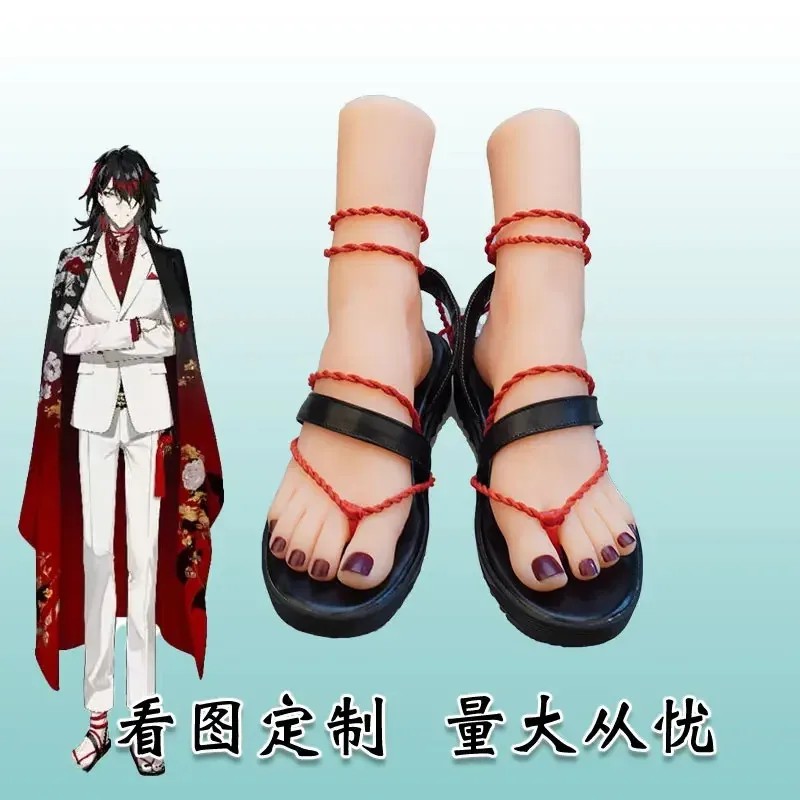 

RealCos Vtuber Nijisanji Aster Arcadia/Vox Akuma/Seraph Dazzlegarden/Watarai Hibari/kanae Обувь для косплея сапоги игра Хэллоуин
