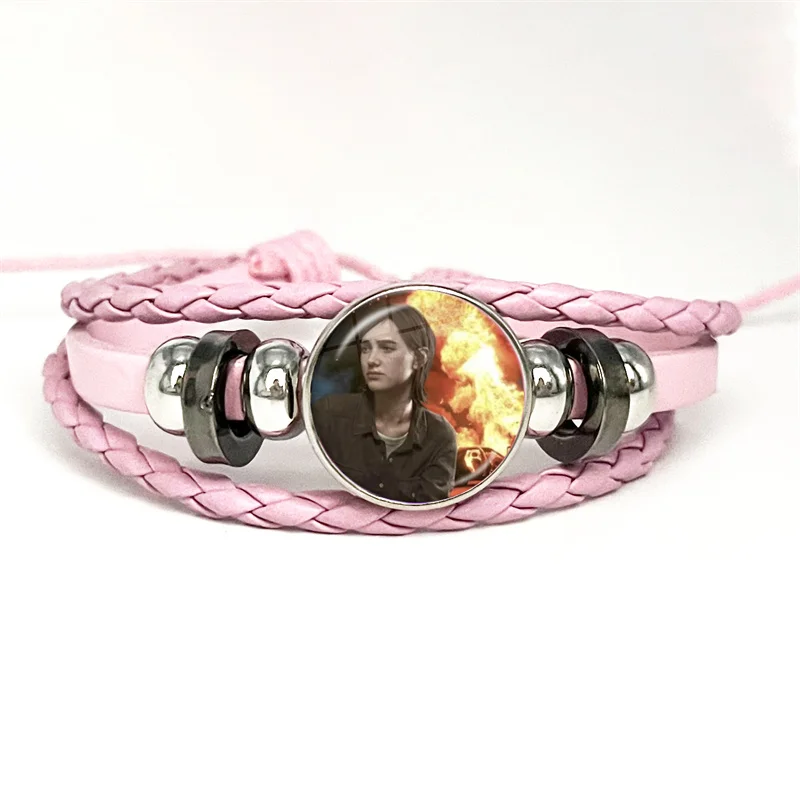 Pop Game The Last of us Ellie Williams Kawaii Funny Meme Bracelets Art Multilayer Braided Bracelets Bangles Handmade Jewelry