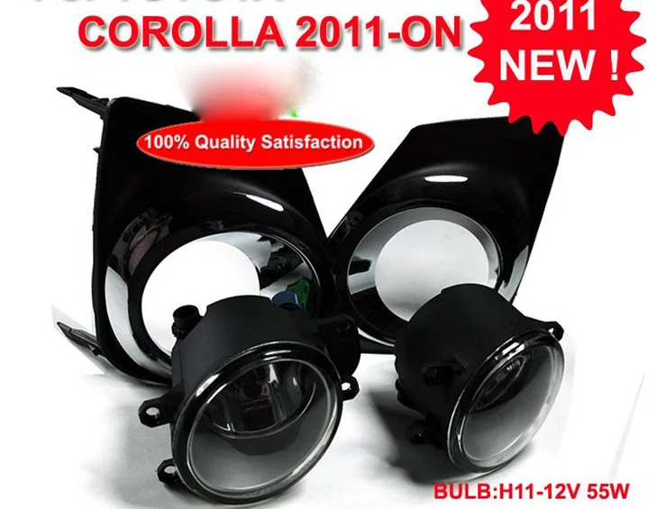 2011~2013year Corolla fog light,Free ship!halogen,Corolla headlight,camry,Hiace,tundra,hilux,yaris;Corolla day lamp