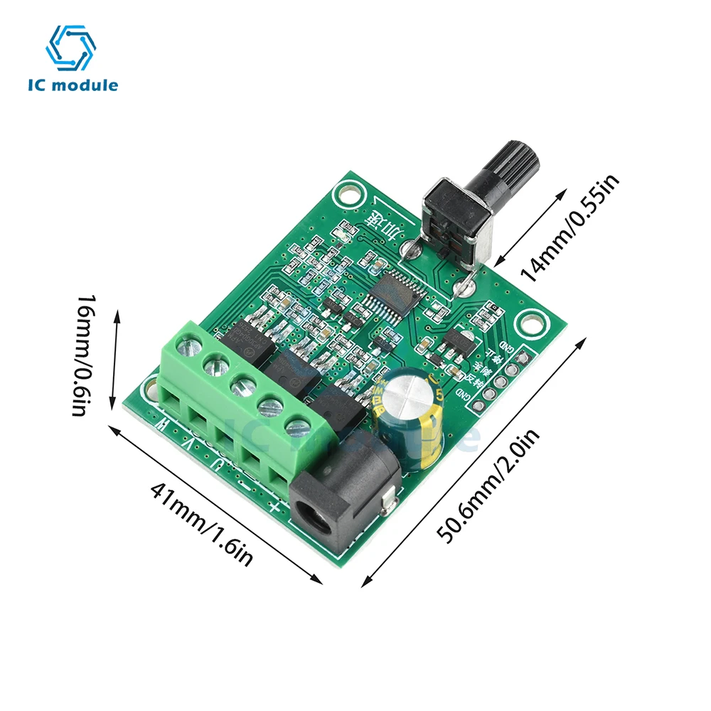 Three-Phase Brushless DC Motor Driver Board DC 5-24V 75W ESC Driver Board Speed Control module for HDD Fan Industrial Cooling