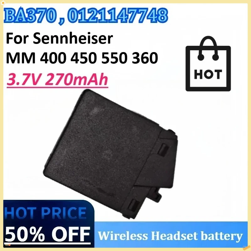 

BA370 0121147748 3.7V 270mAh Digital Battery for Sennheiser PXC 310 MM 360 MM 400 MM 450 450 TRAVEL 550 Travel PX 210 BT PX 550