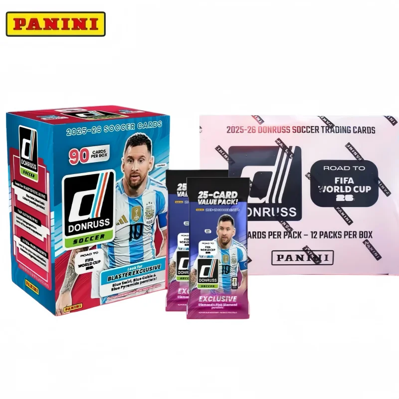 

Original PANINI 2026 Donruss Road To FIFA World Cup Trading Cards Lionel Messi Mbappé Autograph Card 26 Soccer Blaster Box Gifts