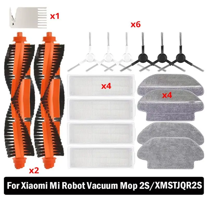 

For Xiaomi Mijia Robot Vacuum Mop 2S XMSTJQR2S 3C STYJ02YM Main Side Brush Mijia Robot Vacuum Cleaner Accessories