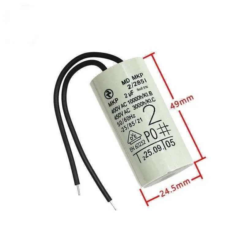 【MA】2/2.5/2.6/3uF Water Pump Capacitor For Wall Mounted Gas Boiler Heating Circulation Pump Motor Run Component