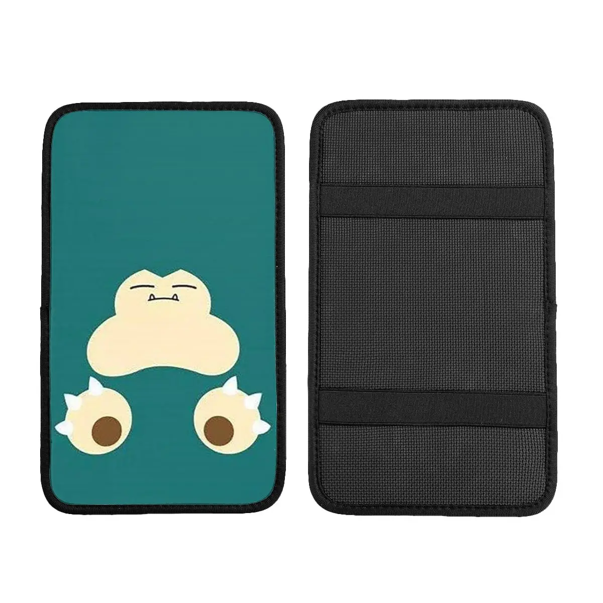 Snorlax Center Console Cover Pad for Cars Japanese Anmie Auto Interior Armrest Cover Mat