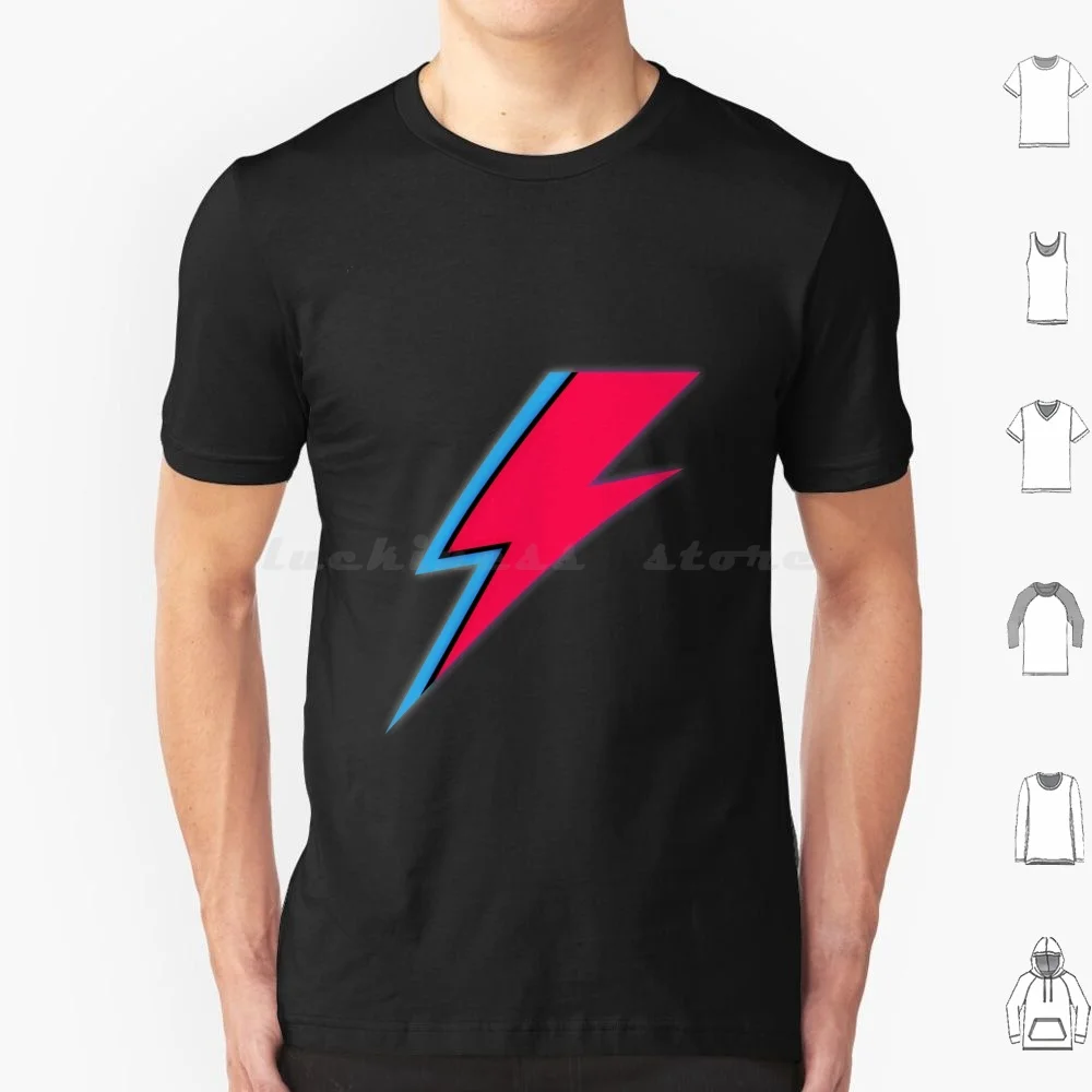 Bolt Lightning Mark T Shirt 6xl Cotton Cool Tee Space Oditty Legend Glam Thunder Non Binary Band Ashes Rebel Music Top Selling