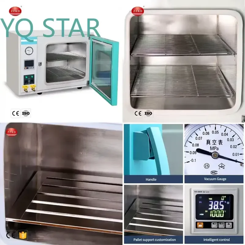 1.9 Cu Ft 55L Vacuum Drying Oven for Laboratory Use Scientific Research Material Testing Chemistry Labs Heat Treatment