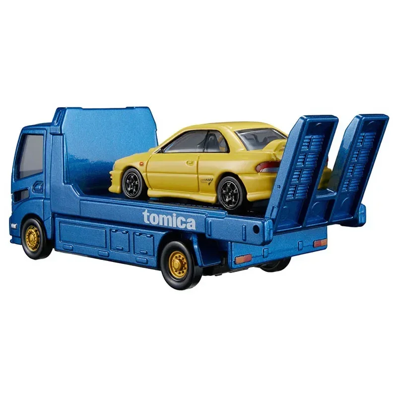 Takara Tomy Tomica Transporter Subaru Impreza WRX Type R STi Version Cars Alloy Die-casting Automotive Model Ornaments Cas Toys