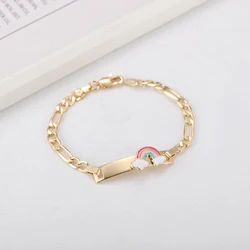 Sally’s Paradise New Bracelets For Baby Butterfly Flower Rainbow Smiling Face Astronaut Heart Children's Series Jewelry JL3015