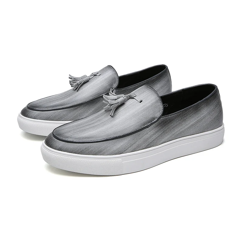 

Men's Thick Sole Business Formal Casual Leather Shoes Tassel Loafers Slip On Men Shoes Comfortable Non Slip Office Daily Wedding