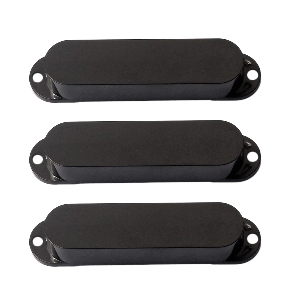 Black Closed Single Coil Pickup Cover Sealed Pickup Covers